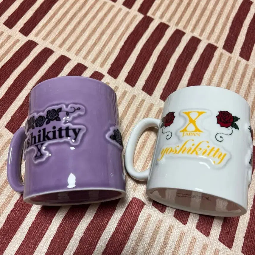 [BUNJANG] Classic Kitty &amp; Yoshiki Collaboration Mug Set / 고전키티 요시키티 머그컵 세트