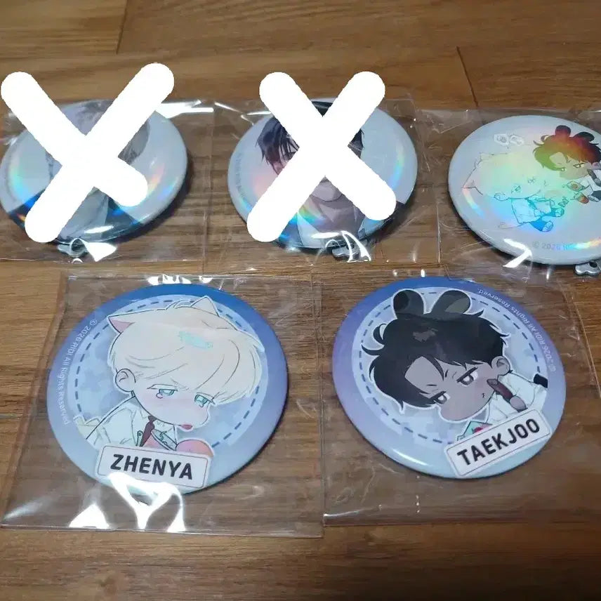 [BUNJANG] Code: Anna Beyond Fantasy Trope Popup Random Can Badge Set (Zeny, Taekju) Bundle / 코드아나 비욘드 판타지트 팝업 랜덤 캔뱃지 제냐 택주 세트 일괄 양도