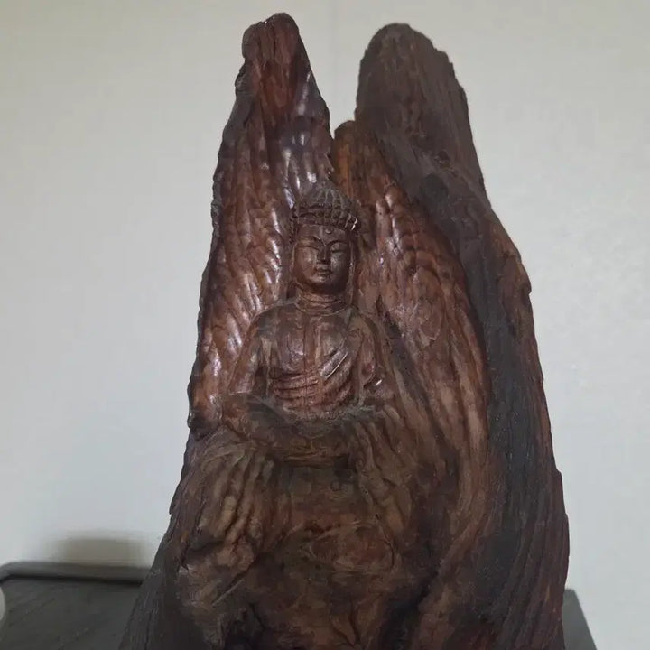 [BUNJANG] Pine Knot Root Buddha Statue / 소나무 관솔 불상 부처님