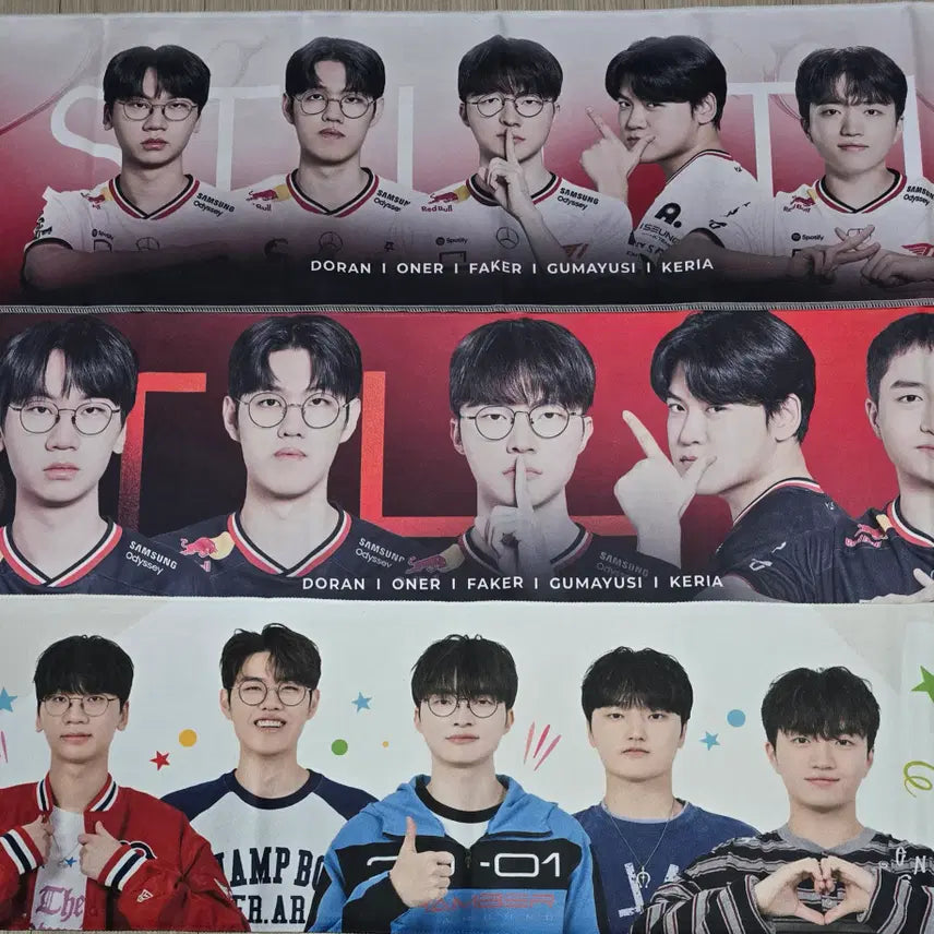 [BUNJANG] T1 2025-2026 T1 Zone Slogan Bundle Set / T1 티원 2025, 2026 티원존 슬로건 일괄
