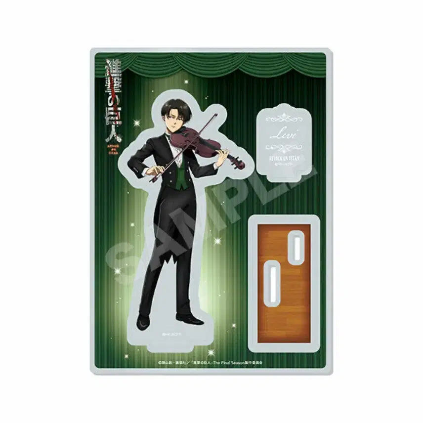 [BUNJANG] Attack on Titan Levi Ackerman Acrylic Stand (Quartet ver.) / 진격의 거인 리바이 아크릴 (사중주ver.)