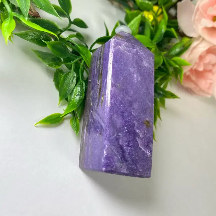 [BUNJANG] Natural Charoite Point Natural Stone / 천연 차로아이트 포인트 소장품 천연석