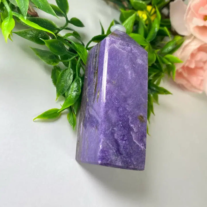 [BUNJANG] Natural Charoite Point Natural Stone / 천연 차로아이트 포인트 소장품 천연석