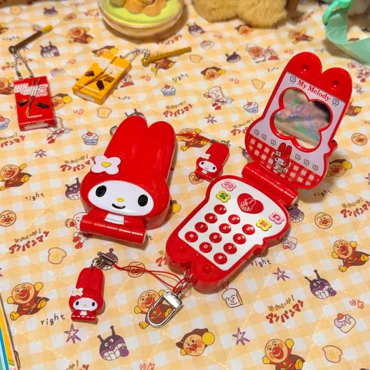 [BUNJANG] My Melody Folder Phone Charm / 마이멜로디 폴더폰 키링 + 거북이 파츠