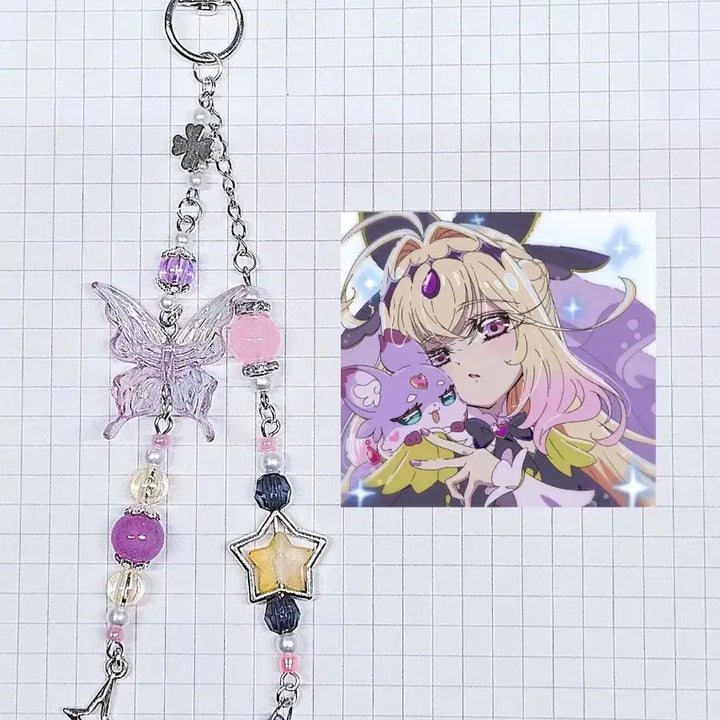 [BUNJANG] Detective Precure Cure Arcana Shadow Ver. Keychain / 명탐정 프리큐어(큐어 아르카나 섀도.Ver)