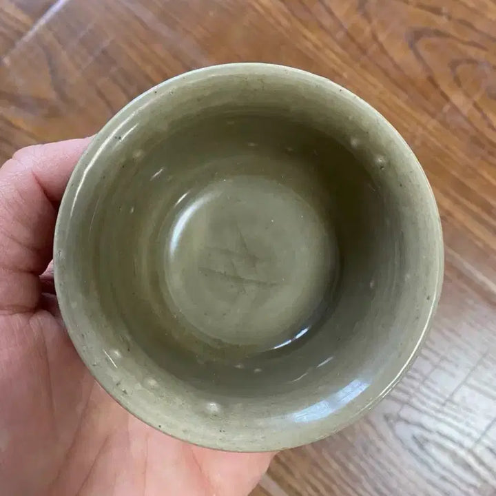 [BUNJANG] Late Qing Dynasty Longquan Celadon Teacup / 진품 청나라후기  용천요(운송시간13일)