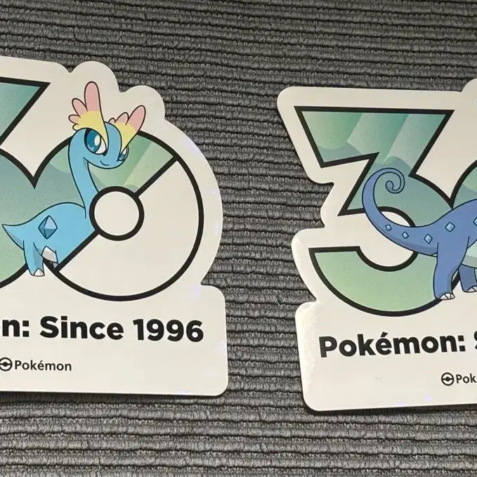 [BUNJANG] Pokemon 30th Anniversary Seongsu Pop-Up Amarus &amp; Amaurauruga Sticker Set / 포켓몬 성수 팝업 30주년 스티커 아마루르가