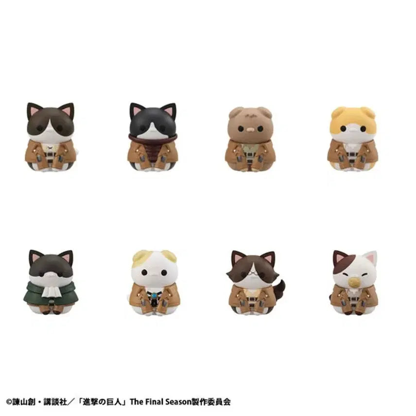 [BUNJANG] Attack on Titan Hanji Mini Megacats Figure (Sealed) / [미개봉] 진격거 랜덤 피규어 > 한지 미니 메가캣 피규어