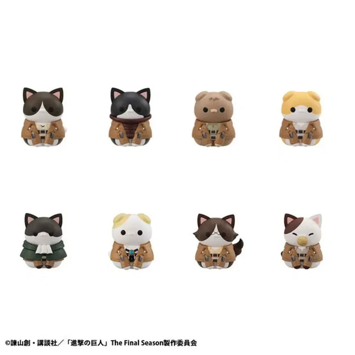 [BUNJANG] Attack on Titan Hanji Mini Megacats Figure (Sealed) / [미개봉] 진격거 랜덤 피규어 > 한지 미니 메가캣 피규어
