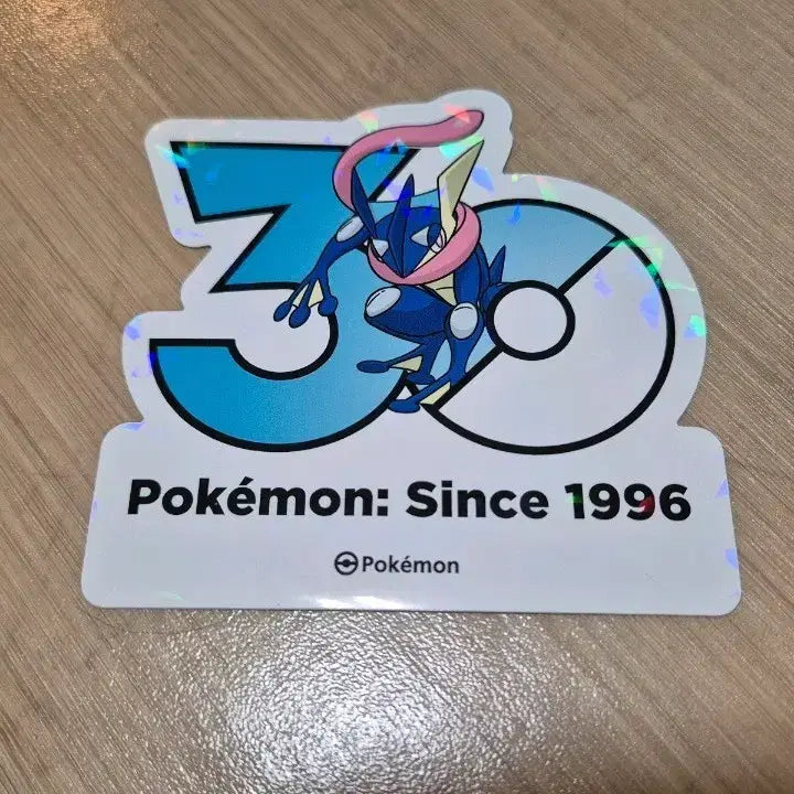 [BUNJANG] Pokemon 30th Anniversary Logo Sticker Greninja / 포켓몬 30주년 로고 스티커 30주년 스티커 개굴닌자 판매