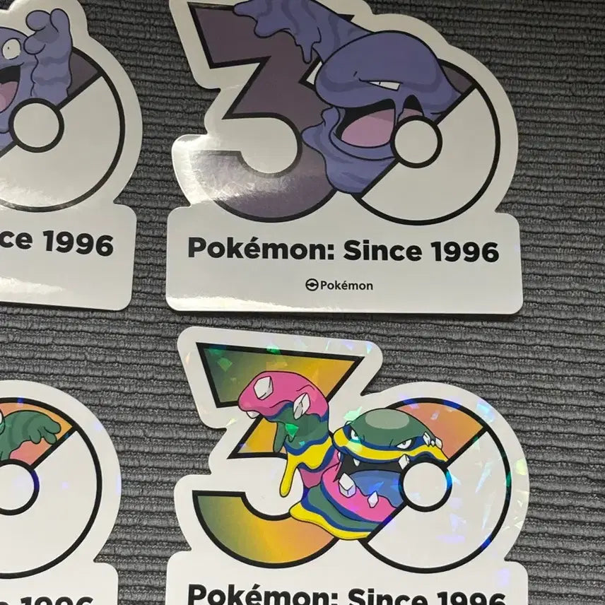 [BUNJANG] Pokemon 30th Anniversary Seongsu Pop-Up Stickers - Ditto Normal &amp; Alola / 포켓몬 성수 팝업 30주년 스티커 일반 &amp; 알로라 질퍽이, 질뻐기