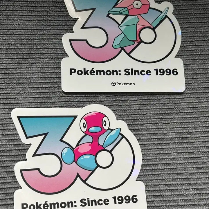 [BUNJANG] Pokemon 30th Anniversary Seongsu Pop-Up Polygon Polygon 2 Sticker Set / 포켓몬 성수 팝업 30주년 스티커 폴리곤 폴리곤2 세트