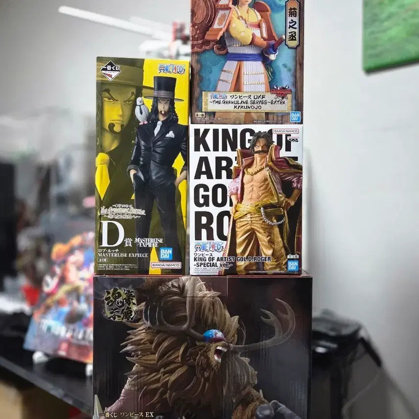 [BUNJANG] One Piece Figure Bundle (Chopper, Roger, Kikunojo, Lucci) / 원피스 피규어일괄 (쵸파/로저/키쿠노죠/루치)