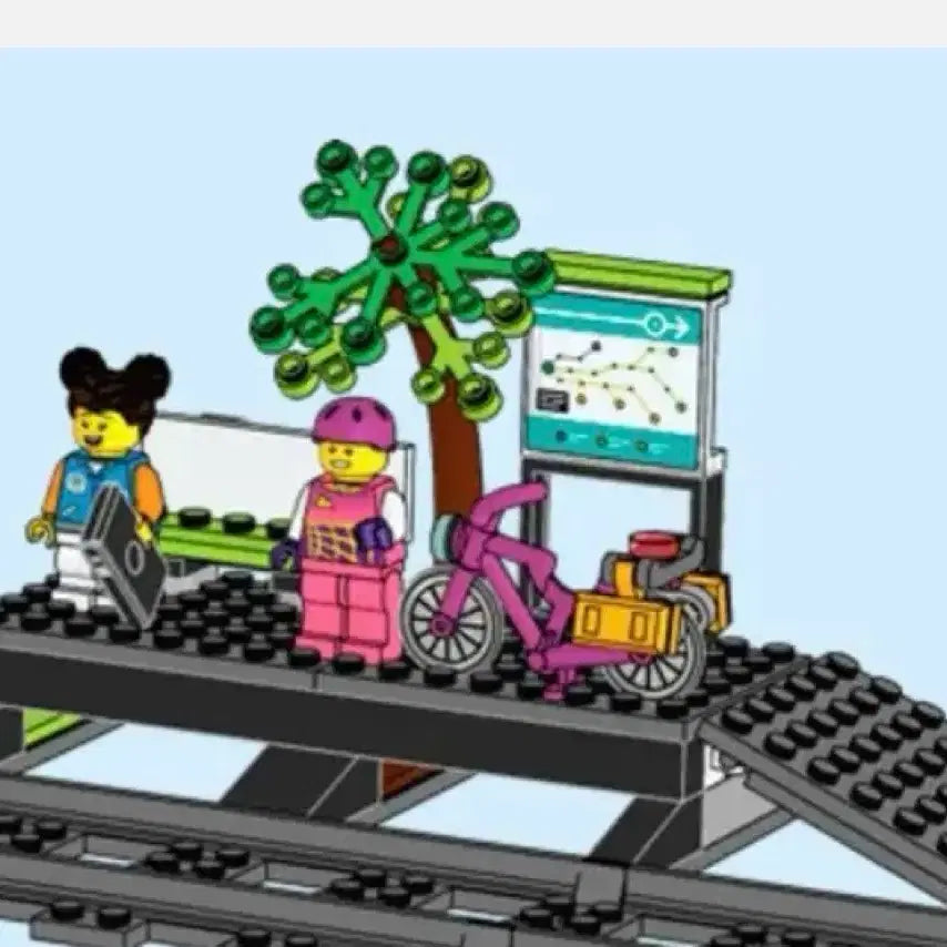 [BUNJANG] LEGO City 60337 Train Track Parts Set 1 / 레고 시티 60337 기차 트랙 부품 1번