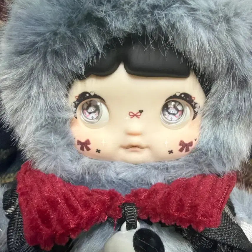[BUNJANG] BABY3 Nomi Childhood Black Plush Doll / 베이비쓰리 노미 어린시절 블랙 검토 인형 판매합니당