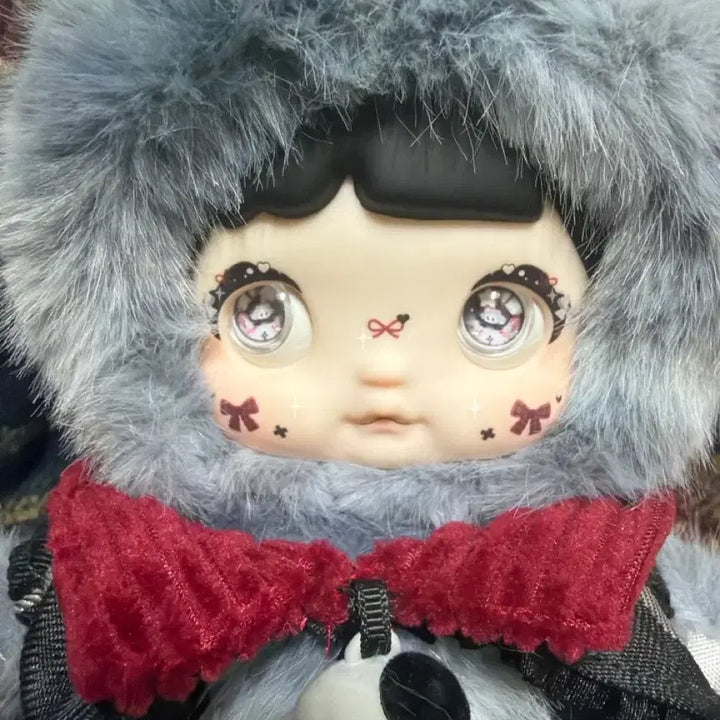 [BUNJANG] BABY3 Nomi Childhood Black Plush Doll / 베이비쓰리 노미 어린시절 블랙 검토 인형 판매합니당