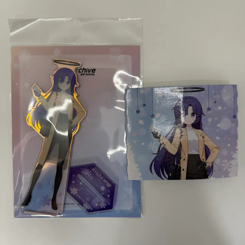 [BUNJANG] Blue Archive AGF 2024 Yuuka Acrylic Stand + Can Holder / (블루 아카이브) AGF 2024 유우카 아크릴 스탠드 + 캔홀더