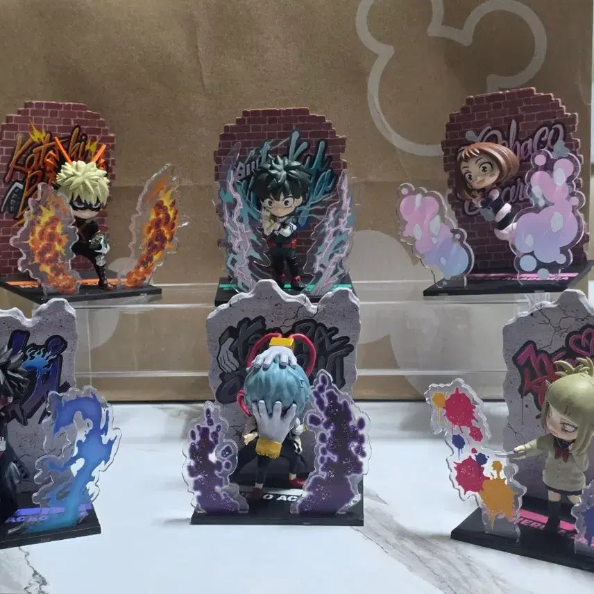 [BUNJANG] My Hero Academia Rement Wall Art Collection Figure Full Set / 최저가))나히아 리멘트 월아트 컬렉션 피규어 풀셋