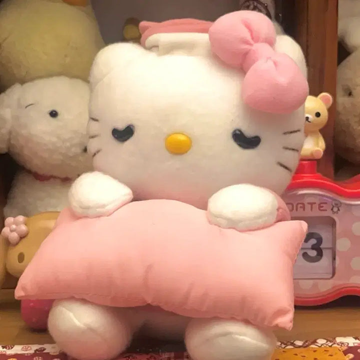 [BUNJANG] Classic Sleeping Kitty Pajamas Oyasumi Doll / 고전 잠자는 키티 파자마 오야스미 인형