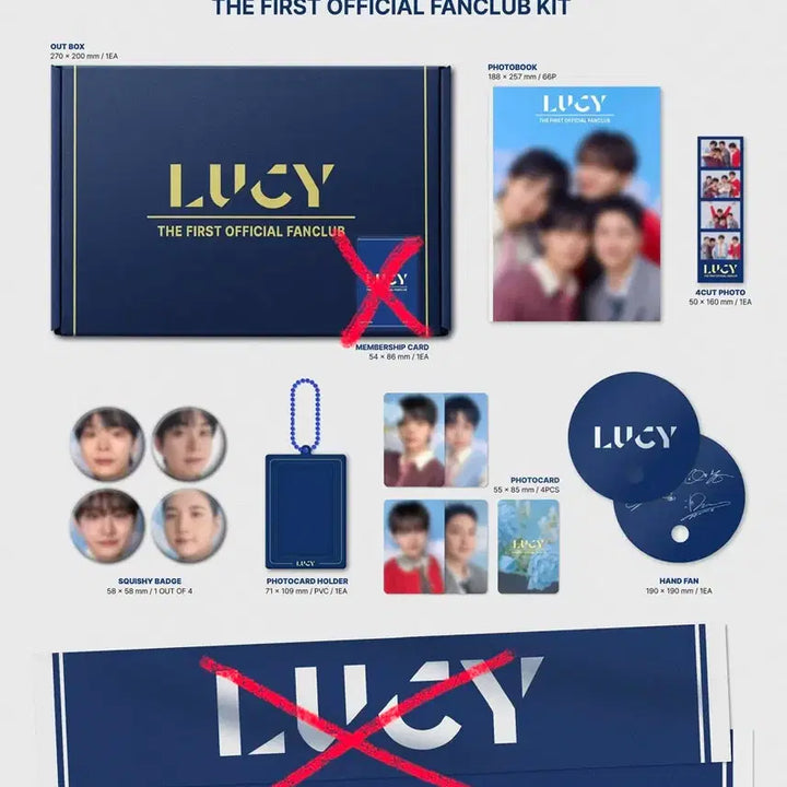 [BUNJANG] LUCY Walwali 1st Membership Kit Slogan / 루시 왈왈이1기 멤버십 키트(슬로건,멤버십카드X)