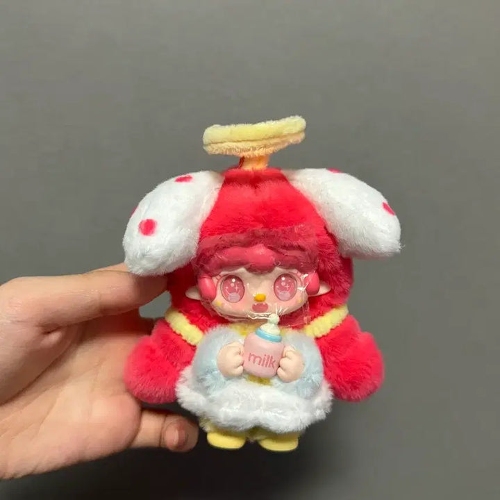 [BUNJANG] Yuki Red Mushroom Mini Figure Keychain / 유키 귀여움이 세상을 이긴다 빨강 cute