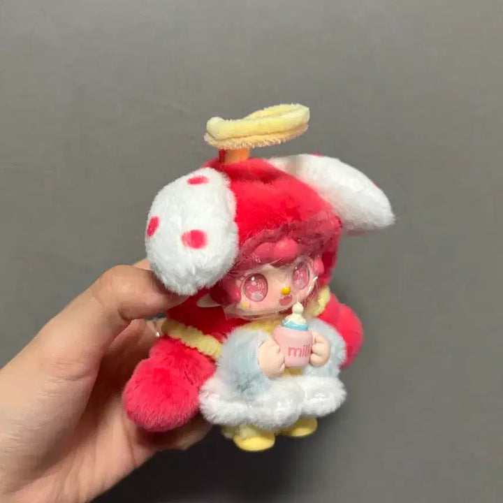 [BUNJANG] Yuki Red Mushroom Mini Figure Keychain / 유키 귀여움이 세상을 이긴다 빨강 cute