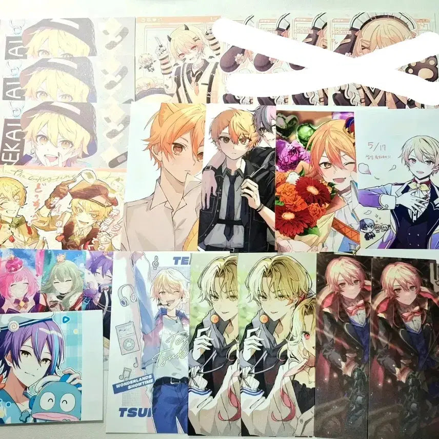 [BUNJANG] Tenma Tsukasa Kamishiro Rui Unofficial Merchandise Photocard Paper Goods Bundle Set / 프세카 텐마 츠카사 카미시로 루이 비공굿 포토카드 포카 지류 일괄