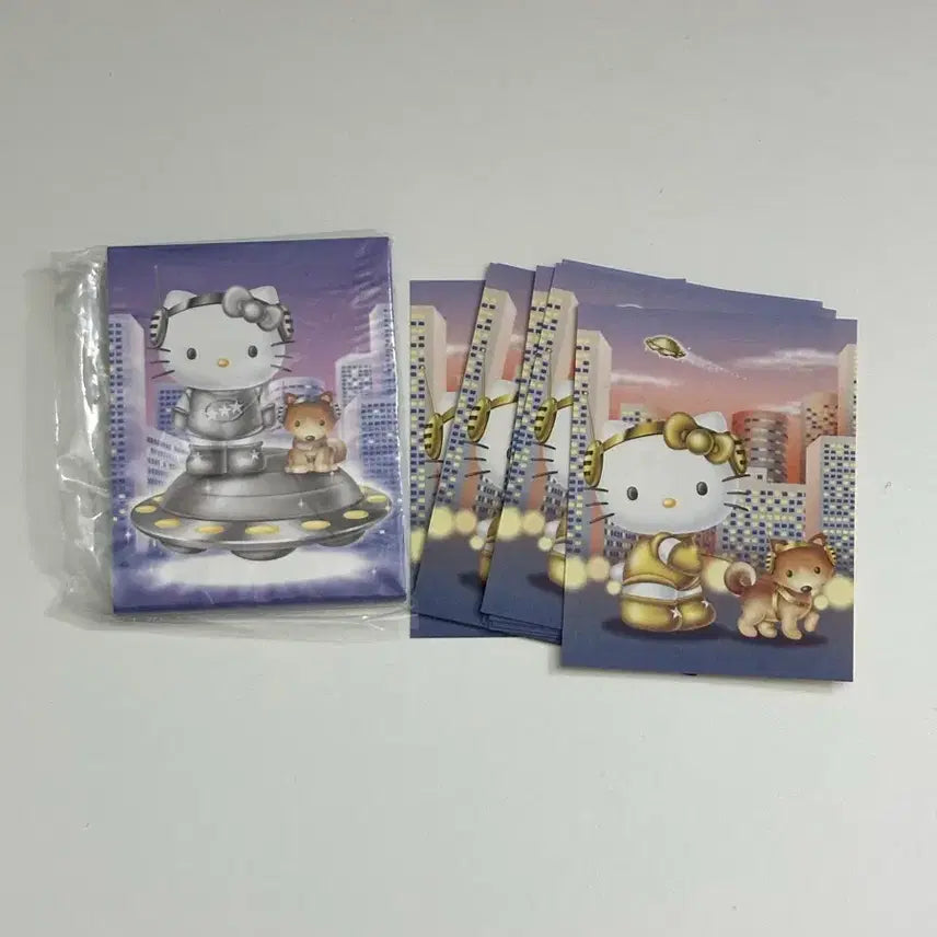 [BUNJANG] Vintage Kitty Shibuya Memo Pad (Silver/Gold) / 고전 키티 시부야 실버 골드 메모지 50장