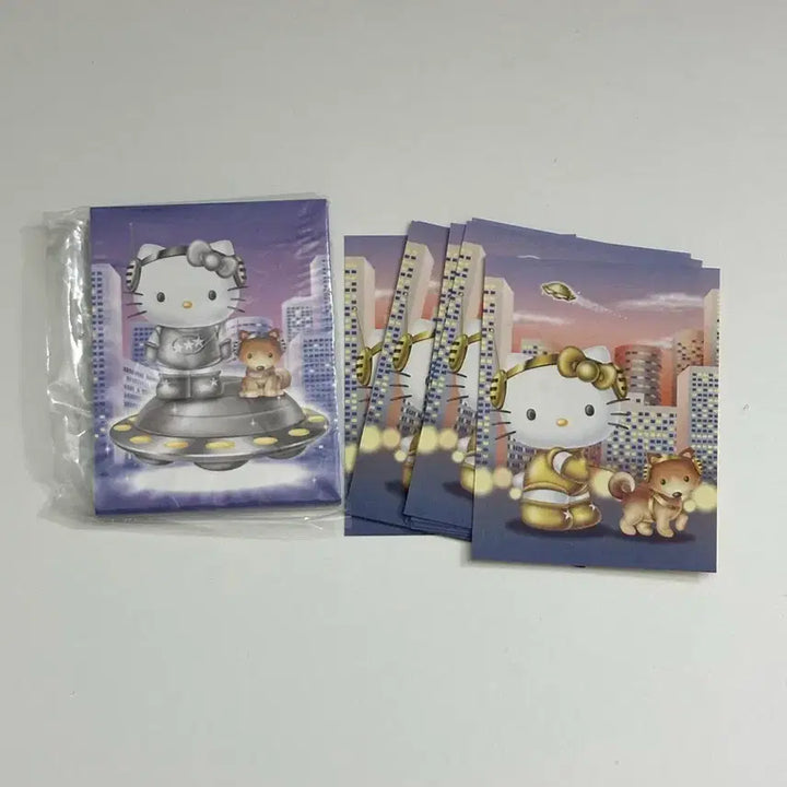 [BUNJANG] Vintage Kitty Shibuya Memo Pad (Silver/Gold) / 고전 키티 시부야 실버 골드 메모지 50장