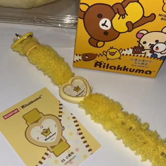 [BUNJANG] Rilakkuma Random Clock Heart Kiiroitori Plush / 리락쿠마 랜덤시계 하트 키이로이토리 털병 개밤티 돼지병아리 돼병