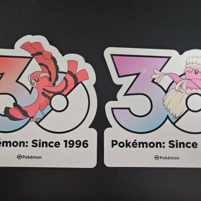 [BUNJANG] Pokemon 30th Anniversary Stickers Dancing Birds Set / 포켓몬 30주년 스티커 춤추새 2종 일괄 양도/교환