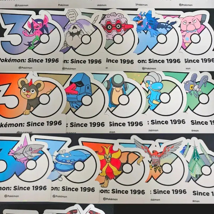 [BUNJANG] Pokemon 30th Anniversary Stickers Dancing Birds Set / 포켓몬 30주년 스티커 춤추새 2종 일괄 양도/교환