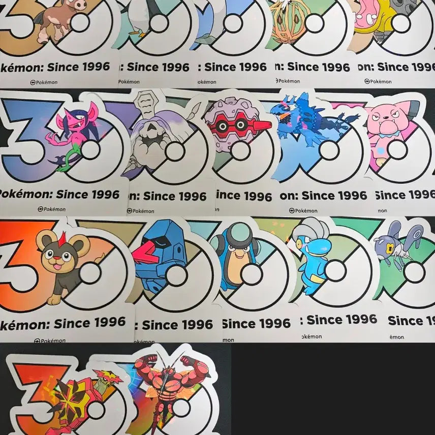 [BUNJANG] Pokemon 30th Anniversary Yanap Stickers / 포켓몬 30주년 스티커 야나프 양도/교환