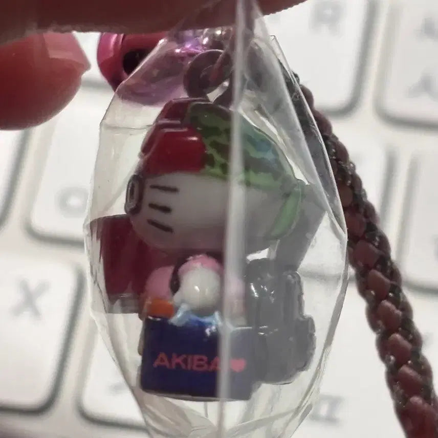 [BUNJANG] Retro Otaku Kitty Strap / 고전 오타쿠 키티스트랩