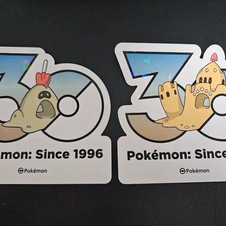[BUNJANG] Pokemon 30th Anniversary Stickers Sandygast + Palossand Bundle Set / 포켓몬 30주년 스티커 모래꿍 + 모래성이당 양도/교환