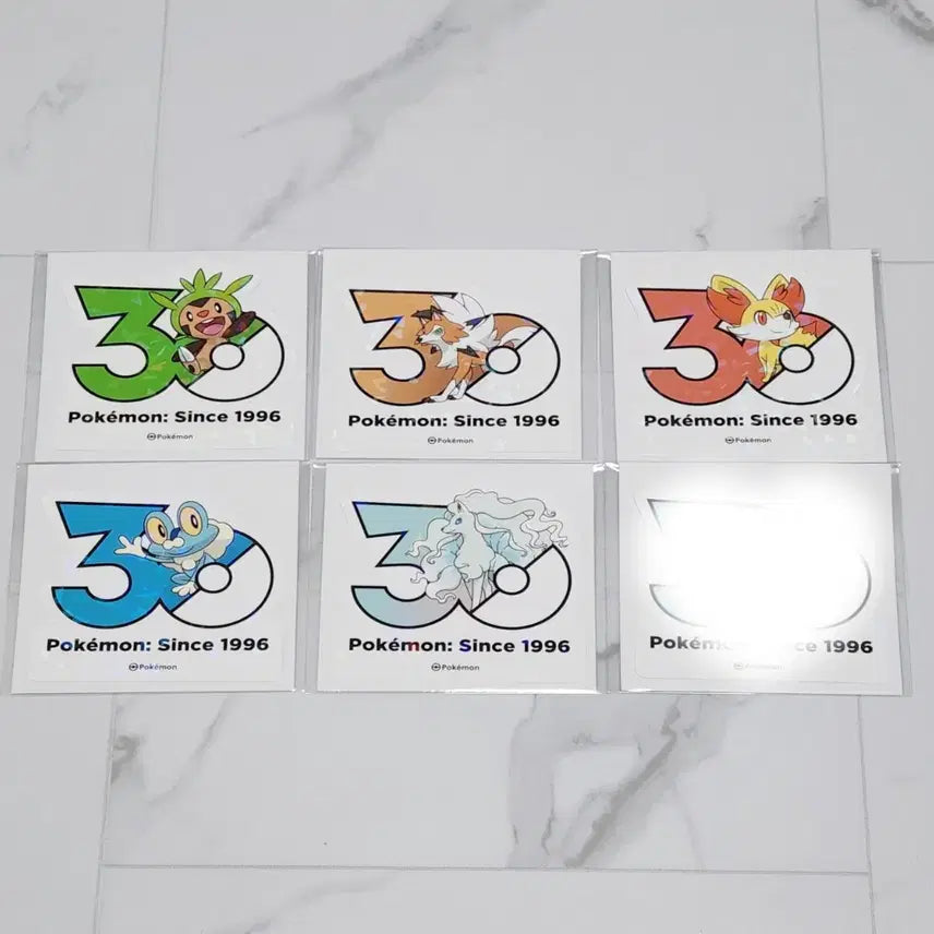 [BUNJANG] Pokemon 30th Anniversary Sticker Set / 포켓몬 30주년 스티커 판매