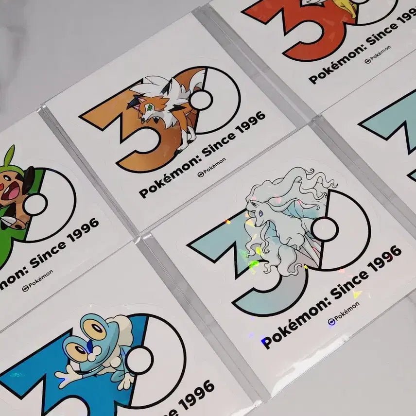 [BUNJANG] Pokemon 30th Anniversary Sticker Set / 포켓몬 30주년 스티커 판매
