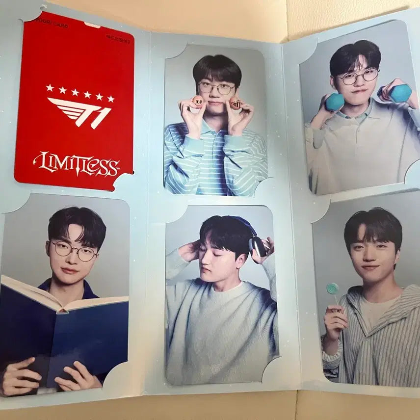 [BUNJANG] T1 Team Lucky Draw Photocard Set Bundle Set / T1 티원 우리은행 포카세트+ 단체포카+쇼핑백