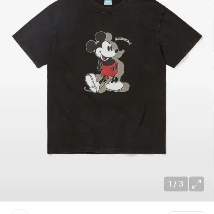 [BUNJANG] thisisneverthat Mickey Vintage T-Shirt Black / 디스이즈네버댓 미키 빈티지 티셔츠 블랙