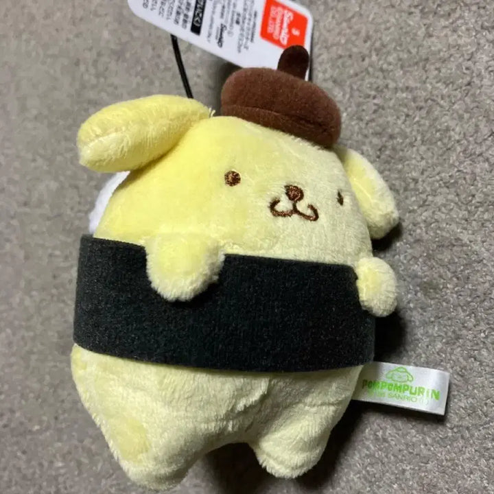 [BUNJANG] Sanrio Pompompurin Chubby Sushi Mascot Doll Keyring / 산리오 폼폼푸린 뚱땡이 초밥 마스코트 인형 키링 돼지 덩어리 비만