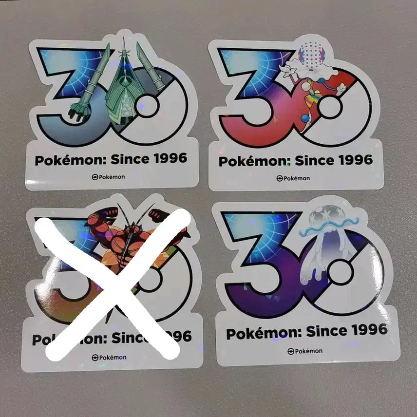 [BUNJANG] Pokemon 30th Anniversary Stickers - Guzzlord, Stakataka, Celesteela, Nihilego / 포켓몬 30주년 스티커 철화구야 두파팡 매시붕 텅비드