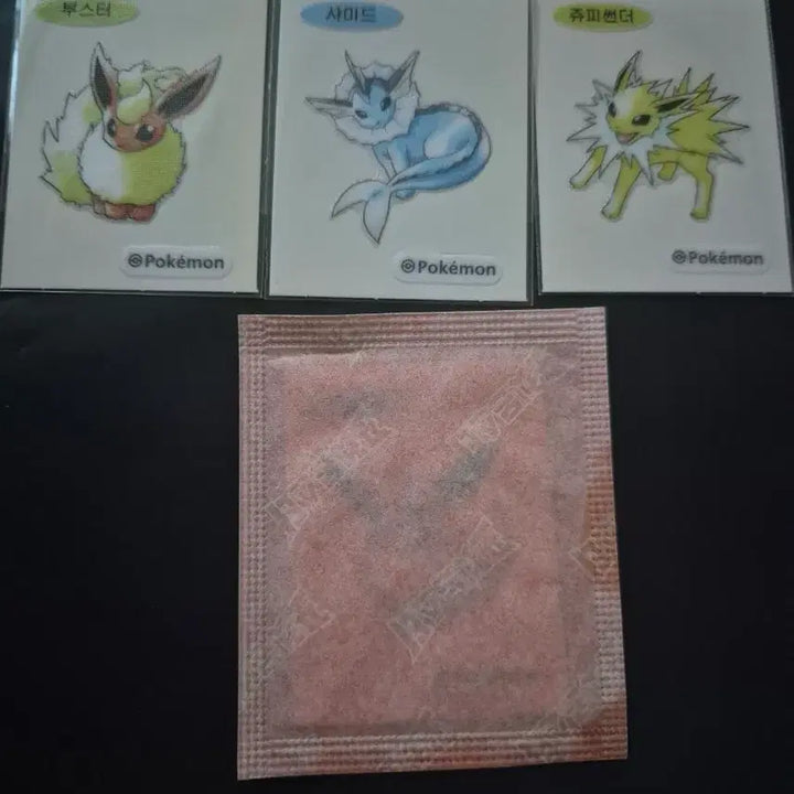 [BUNJANG] Pokemon Stickers Eevee Evolutions Bundle Set / 포켓몬 띠부씰 신상 이브이 부스터 샤미드 쥬피썬더 일괄 판매