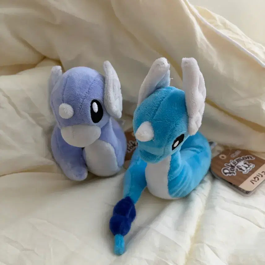[BUNJANG] Pokemon Center Genuine Fit Dragonair &amp; Dragonair Dolls Bundle Set / 포켓몬센터 정품 인형 미뇽, 신뇽 fit 일괄
