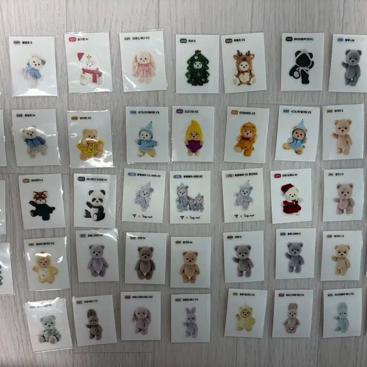 [BUNJANG] Teddy Tails 44 Types Stickers / 테디테일즈 띠부씰 44종