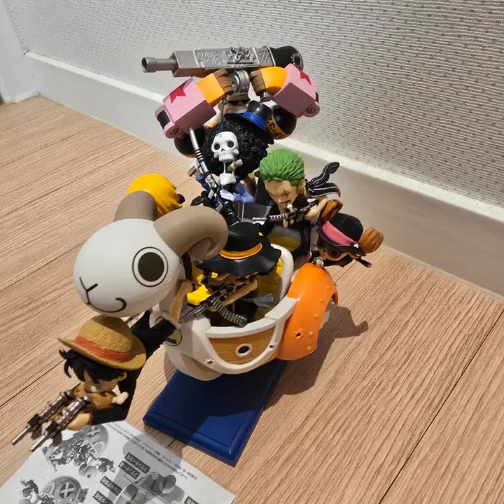 [BUNJANG] One Piece World Collectable Merry Go Attack Figure Set / 원피스 월드 콜렉터블 메리호 어택 월콜