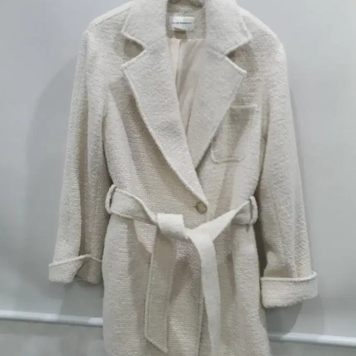 [BUNJANG] Club Monaco Belted Tweed Jacket Ivory / [한섬]클럽모나코벨트 트위드 자켓 아이보리