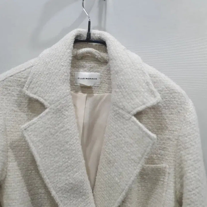 [BUNJANG] Club Monaco Belted Tweed Jacket Ivory / [한섬]클럽모나코벨트 트위드 자켓 아이보리
