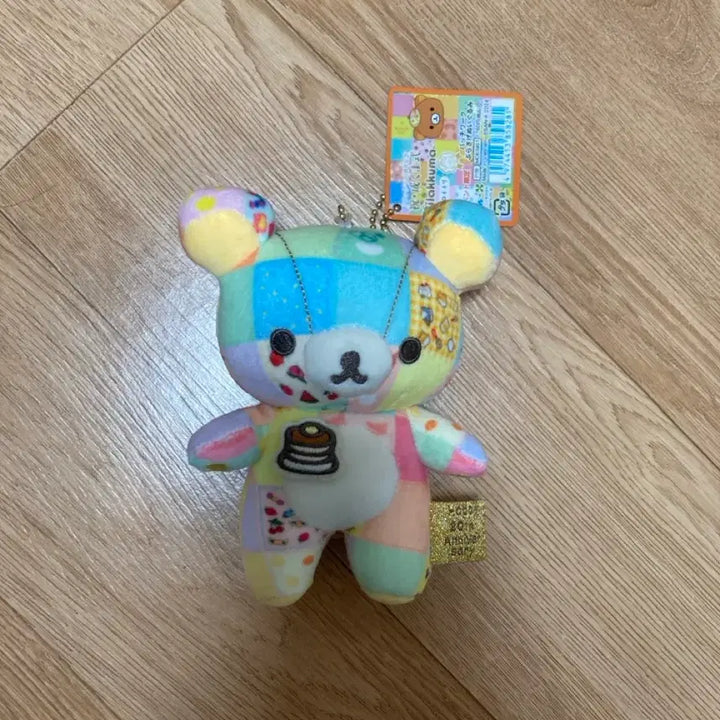[BUNJANG] Rilakkuma 20th Anniversary Patchwork Doll Keychain / 리락쿠마 20주년 패치워크 인형 키링
