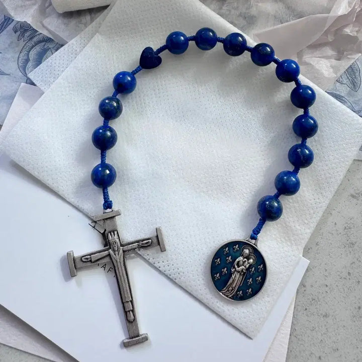 [BUNJANG] Handmade Lapis Lazuli Prayer Beads - Rare Collector&