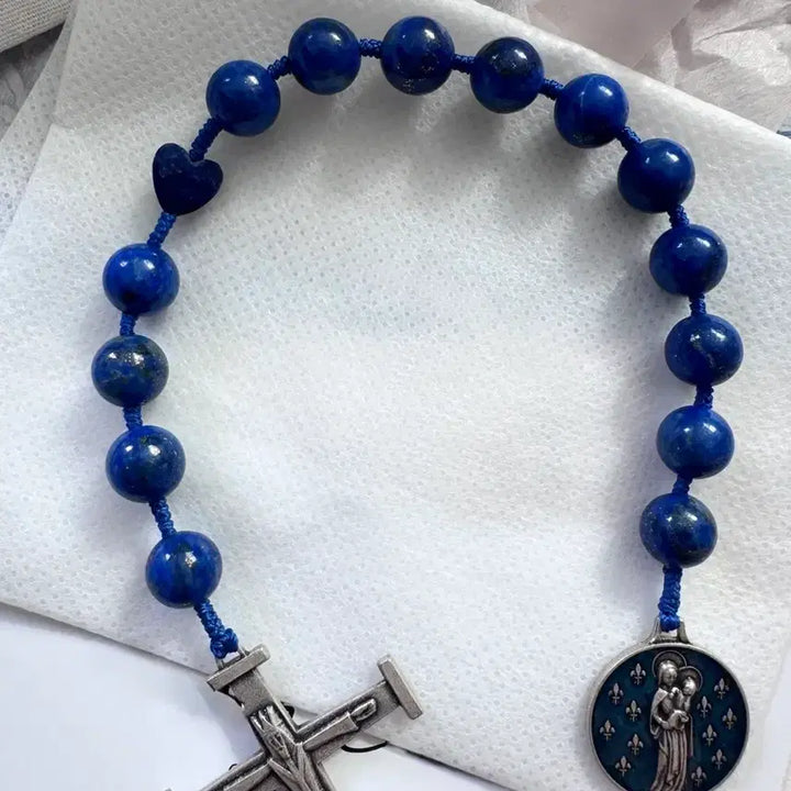 [BUNJANG] Handmade Lapis Lazuli Prayer Beads - Rare Collector&